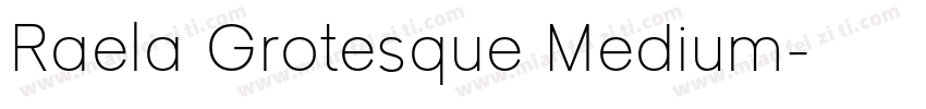 Raela Grotesque Medium字体转换